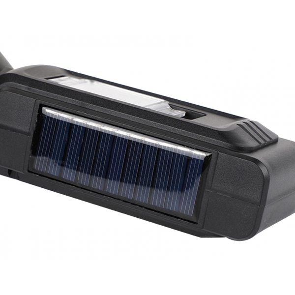Solární ruční svítilna LTC 7-LED XPE+ COB 500lm 3W, baterie.1200mAh, IP65 powerbanka,MicroUSB