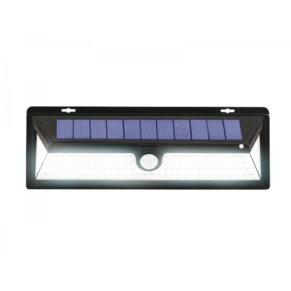Solární nástěnné svítidlo LTC, ABS+PC, 5,5 W 0,55W, 118 LED, snímač pohybu, vodotěsné.