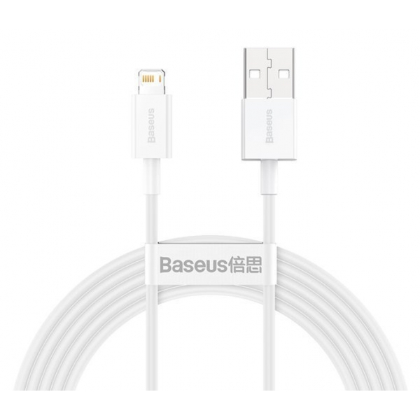 Baseus kabel Superior USB - Lightning 2m 2.4A bílý