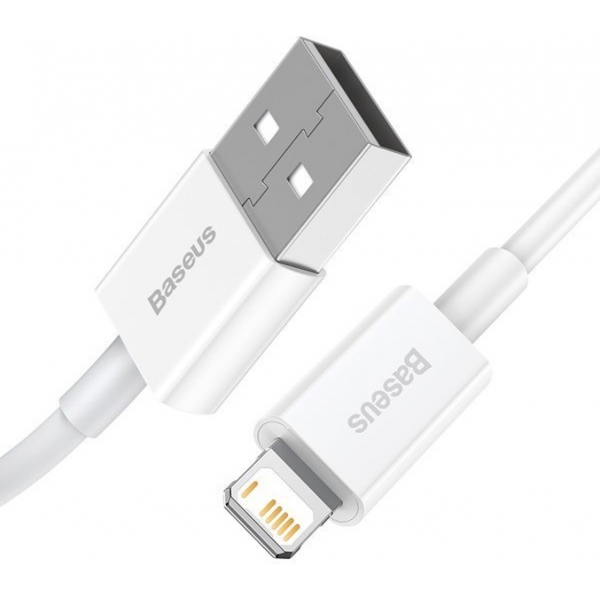 Baseus kabel Superior USB - Lightning 2m 2.4A bílý