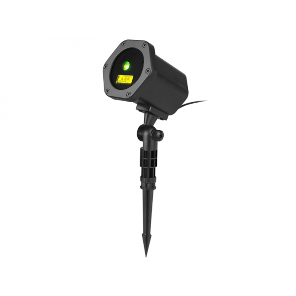 PS LTC + dálkové ovládání zahradní laserový projektor, 6W, IP65 lampa + IP44 napájení