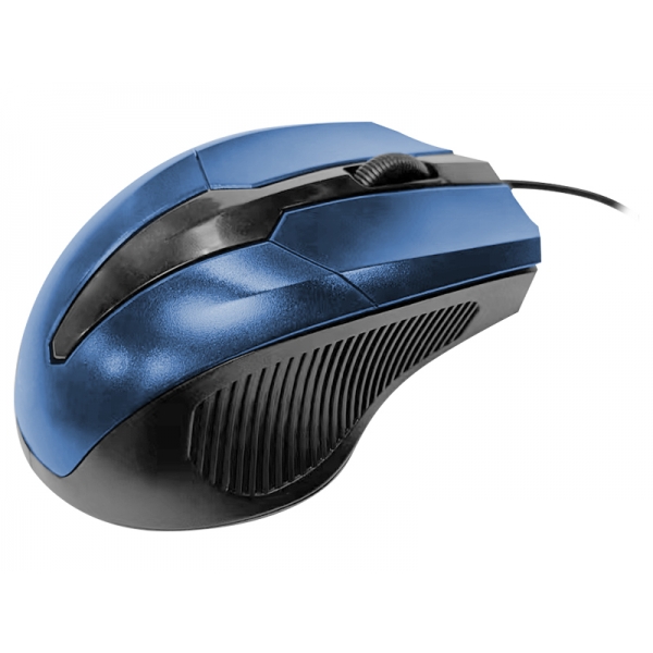 Počítačová myš LTC, drátová, modrá.