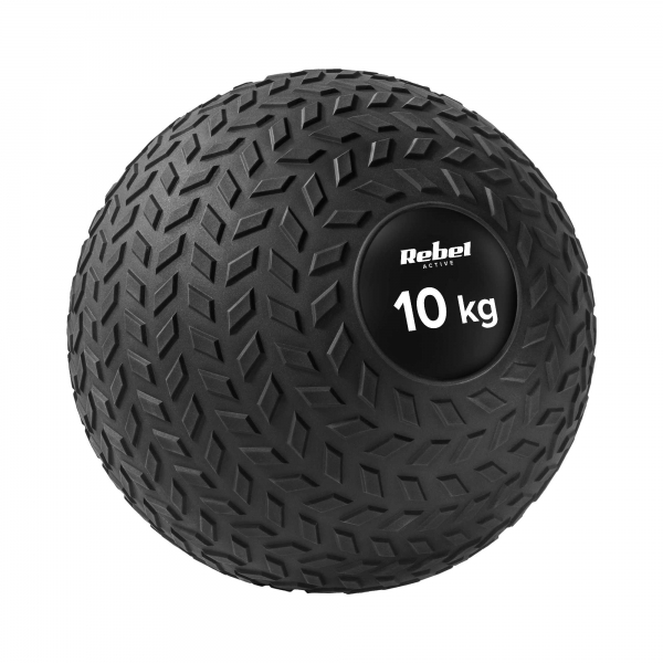 Malý medicinbal na rehabilitační cvičení Slam Ball 23cm 10kg, REBEL ACTIVE