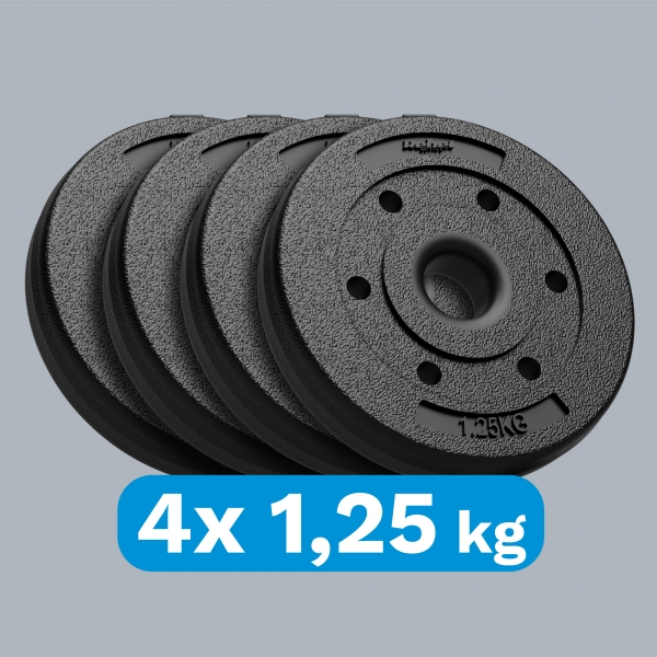 Sada bitumenových závaží 4x1,25kg, otvor 31mm, REBEL ACTIVE