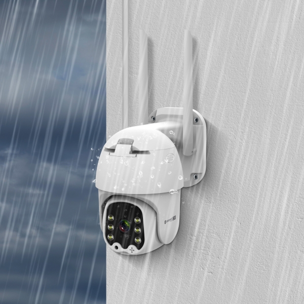 Monitorovací kamera Connect C100 je vodotěsná a prachotěsná.