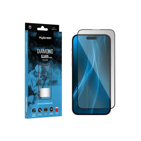 MyScreen DIAMOND GLASS LITE edge FULL GLUE ochranné sklo černé Apple iPhone 14 Pro Max 6,7"
