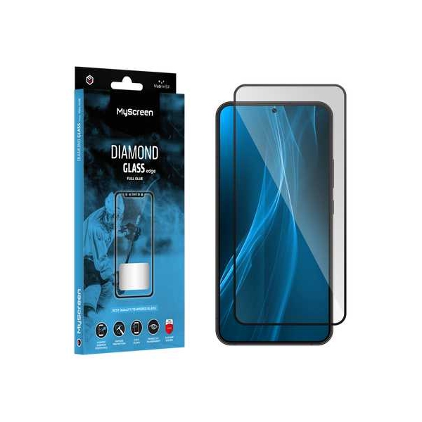 MyScreen DIAMOND GLASS LITE edge FULL GLUE černé ochranné sklo Samsung Galaxy S22/S23