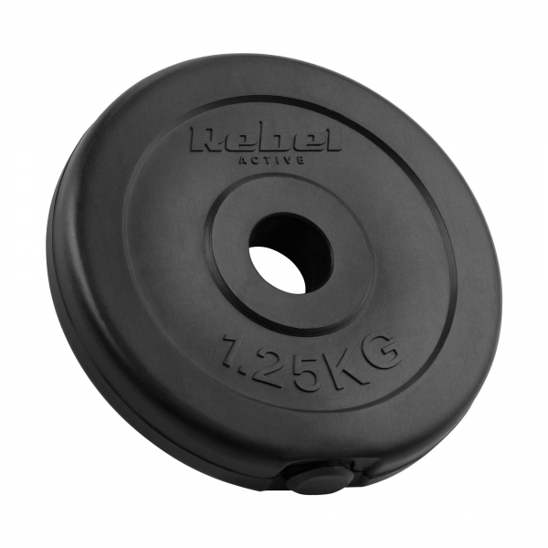 Sada bitumenových závaží 4x1,25kg, otvor 31mm, klasická deska, REBEL ACTIVE