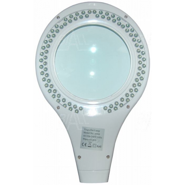 Dílenska lampa LED se zvětšovacím sklem  (127mm) 3 Dioptrie